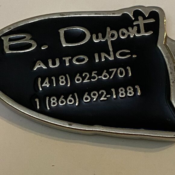 B Dupont Auto Keychain Metal Charm Double Sided Souvenir Collector Novelty - Picture 4 of 6
